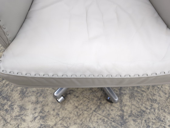 Image 1 of De Sede DS 35 poltrona sedia da ufficio sedia a dondolo pelle grigia