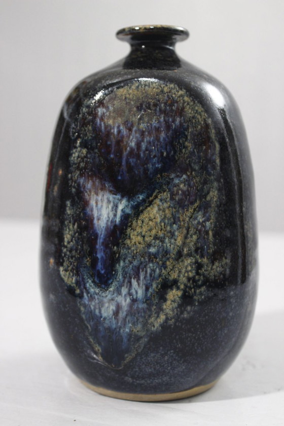 Image 1 of Annie Maume en Sancerre - Jarrón de gres con esmalte multicolor, años 70