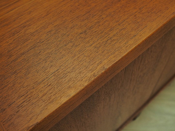 Teak Sideboard With Sliding Doors, Danish Modern Design From The 1960s – Wood (photo 13 of 25)