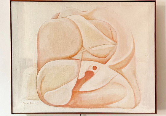 Image 1 of A. Nobre-Madeira, Abstracción, 1975, Óleo sobre lienzo