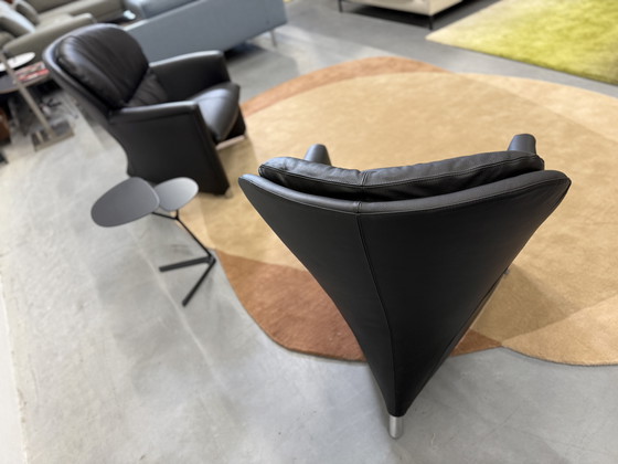 Image 1 of 2 Leolux Excalibur fauteuils zwart leer