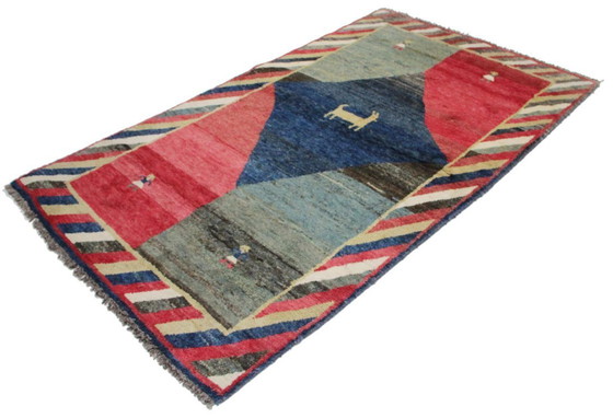 Image 1 of Original Persian carpet Gabbeh Ghashghai oriental carpet 228 cm x 132 cm old natural