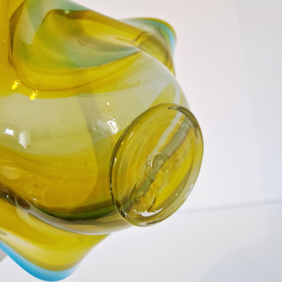 Image 1 of Portafrutta vintage in vetro Goldan Talast