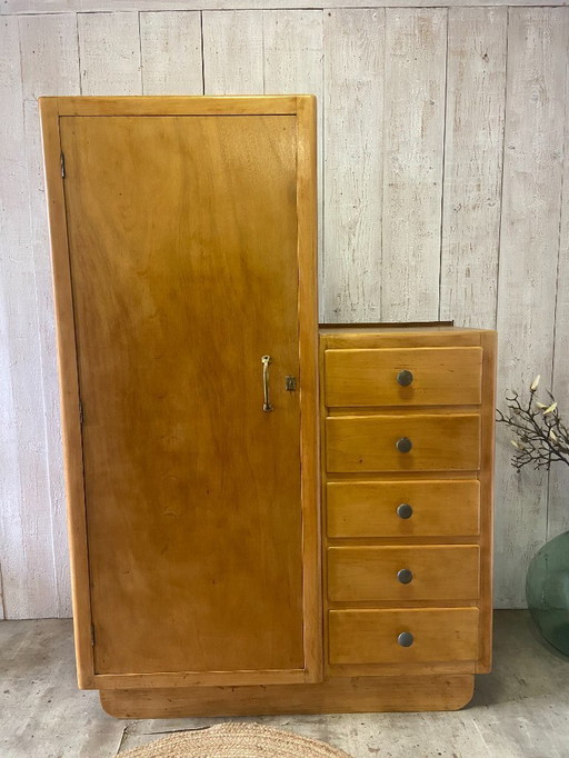 Asymmetrical wardrobe from the 1950s