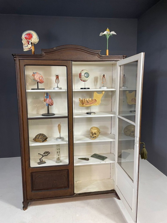 Image 1 of Historic Glass-Front Bookcase from Austria-Hungary, Late 19th–Early 20th C.