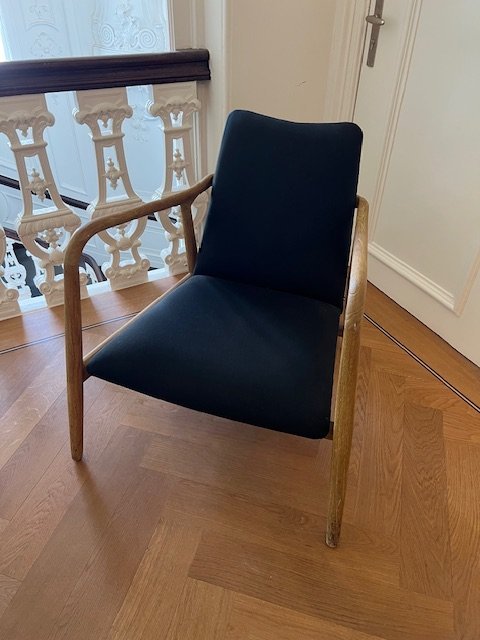 Pols Potten Stoel Charles 80 cm Zwart/Teak 