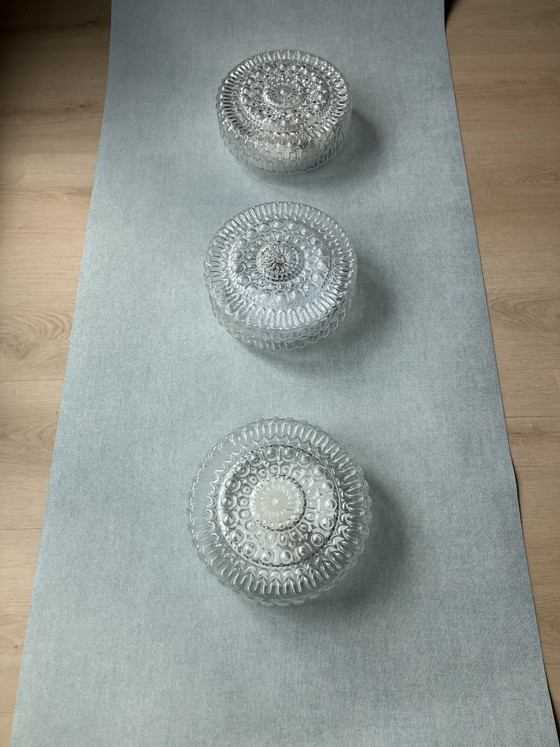 3 lampade da parete e da soffitto vintage in vetro – Applique, Glass (photo 3 of 6)