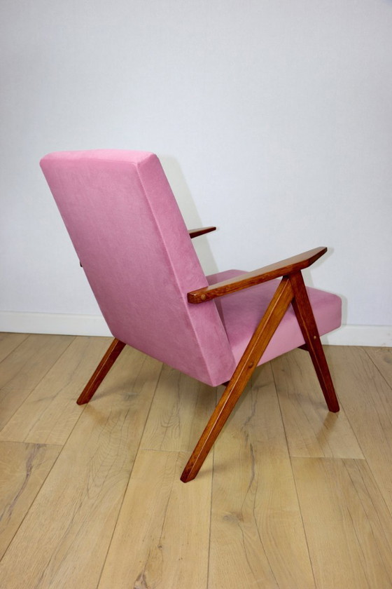 Image 1 of Vintage armchair B-310 VAR pink Jade structural 1970s