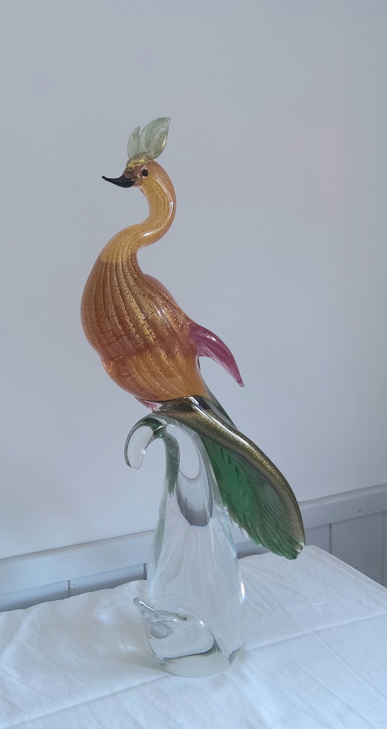 Image 1 of Pauw Murano glas Formia Bladgoud
