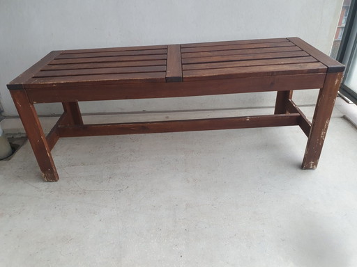 Holzbank: 115 x, 45 x 42 cm