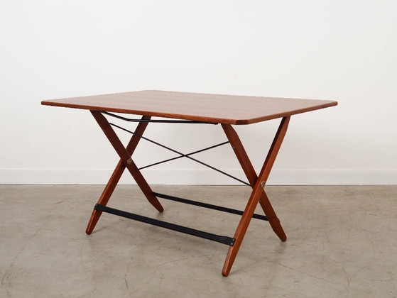 Image 1 of Opklapbare teakhouten tafel, Italiaans design, jaren 70, gemaakt in Italië.