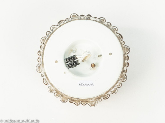 Image 1 of Lampada da parete e da soffitto in vetro a bolle, Glashütte Limburg