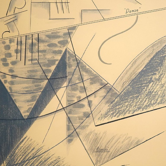 Image 1 of Aldo Mondino, Litografia a colori su carta, Danza, anni '70