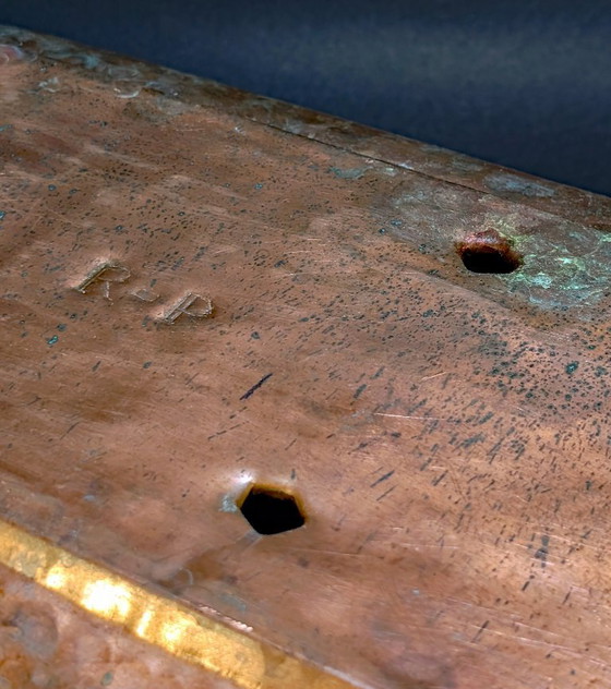 Vaso in rame martellato, Napoleone III (Bonnafous de Durfort), XIX secolo – Oggetti decorativi, Brass, Copper (photo 9 of 13)