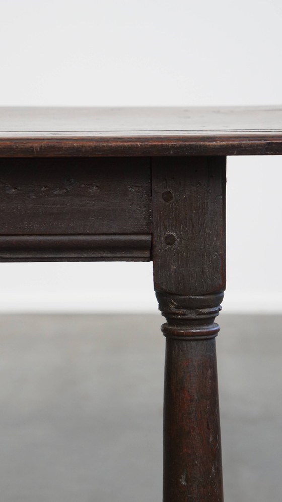 Image 1 of Grote Antieke Engelse Bijzettafel/Stool