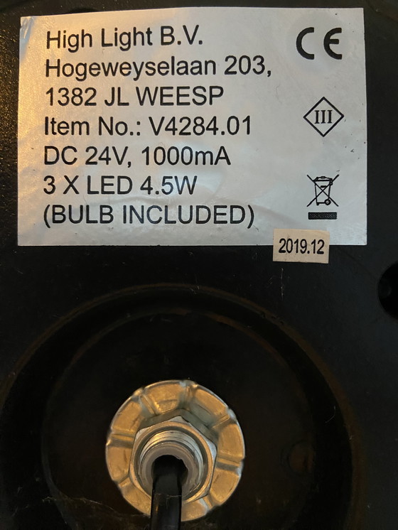 Image 1 of Prachtige staande design lamp (zwart)