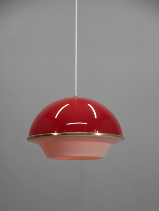 Colgante de plástico de la era espacial, Italia, década de 1960