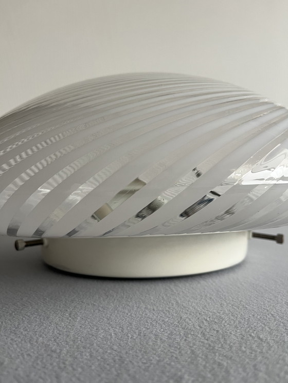 Image 1 of Murano Venini mundgeblasene Glaslampe