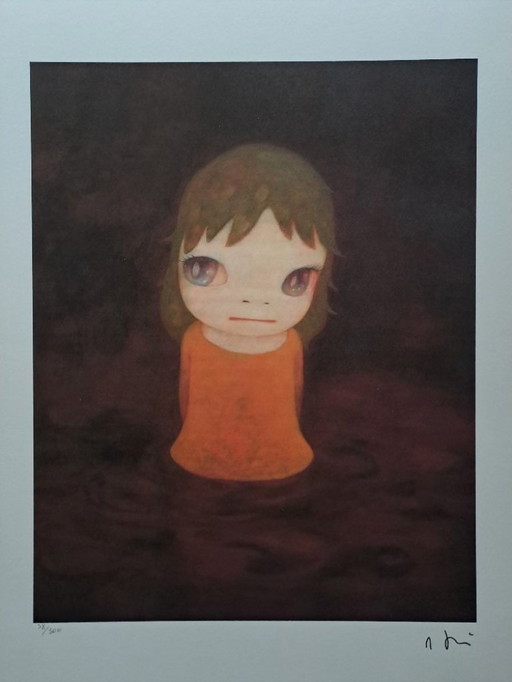 Naar Nara Yoshitomo, Na de zure regen (nacht), jaren 1990, Lithografie in beperkte oplage