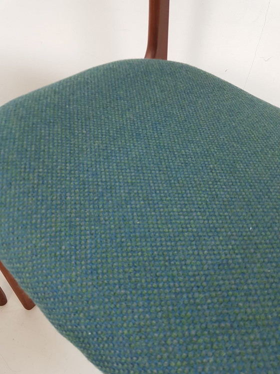 Image 1 of Sedie vintage Erik Buch modello 49 tessuto lana vergine De Ploeg