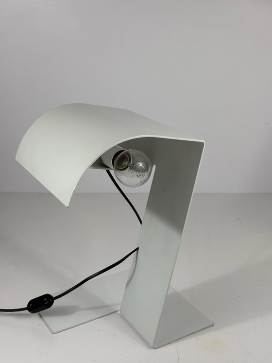 Table Lamp Blitz Trabucco Vecchi Volpi for Stilnovo 1972 Lacquered Aluminum, Metal, White (photo 11 of 15)