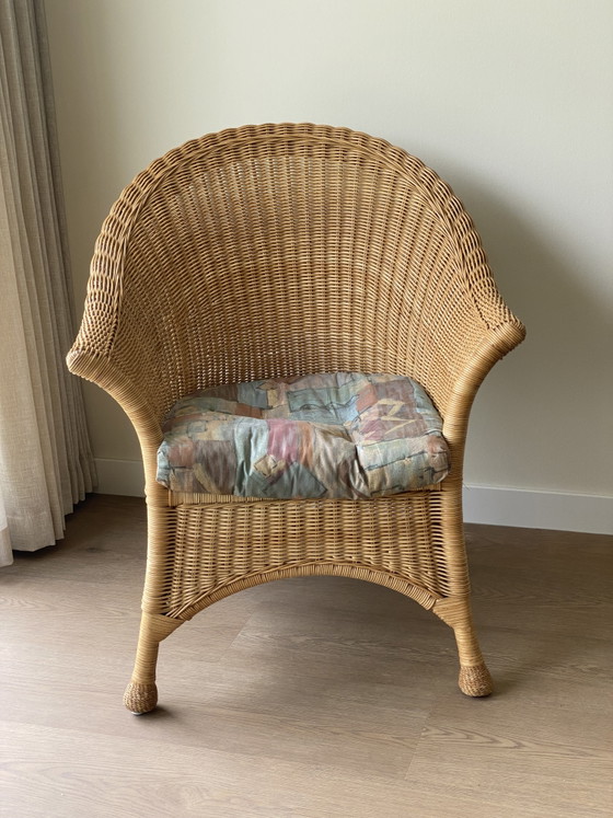 Image 1 of Oerdegelijke rotan fauteuil 