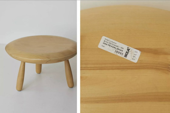 Image 1 of Tavolino/sgabello Karljohan in legno di betulla di Christian Halleröd, vintage Ikea PS 2009