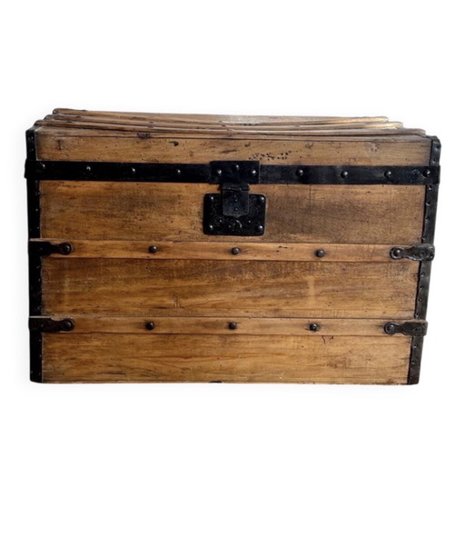 restored antique trunk