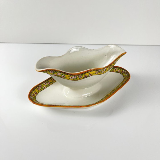 Image 1 of Salsera de ironstone "Yvonne", Orchies, principios del siglo XX