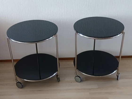 Image 1 of Ensemble de tables d'appoint / chariots de service - Ehlen Johansson - Vintage