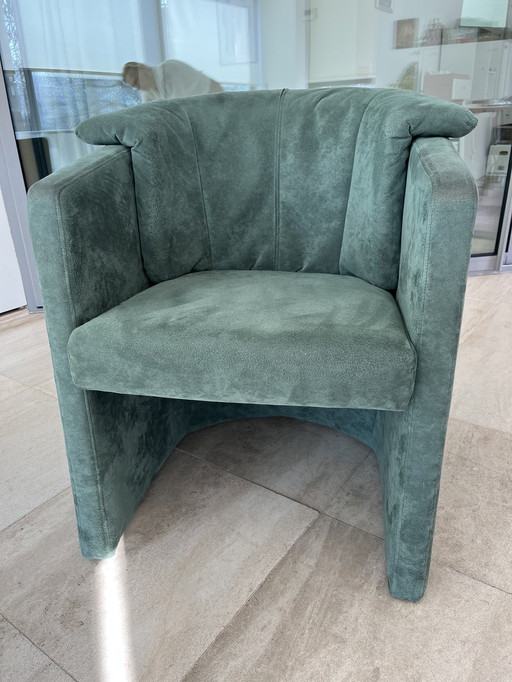 Rolf Benz Fauteuil Nr 390, Alcatara Groen