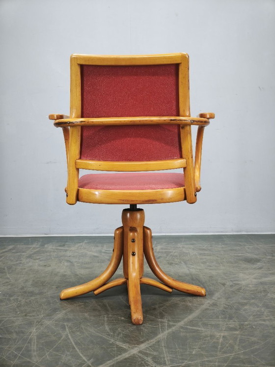 Image 1 of Ligna Adjustable Swivel Office Chair, Czechoslovakia, 1950s