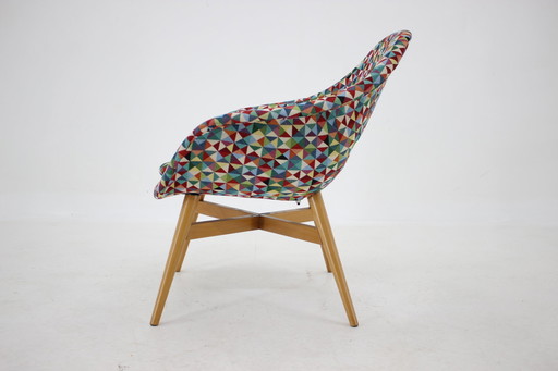 1960s Miroslav Navratil Shell Lounge Chair, Czechoslovakia