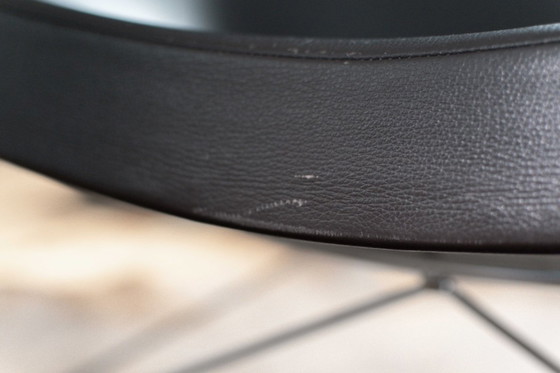 Image 1 of 2x Vitra Coconut Chairs – Leder Premium Nero – Design George Nelson