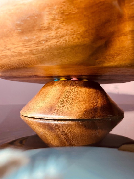 Image 1 of 🤎Ciotola girevole in legno per snack🤎