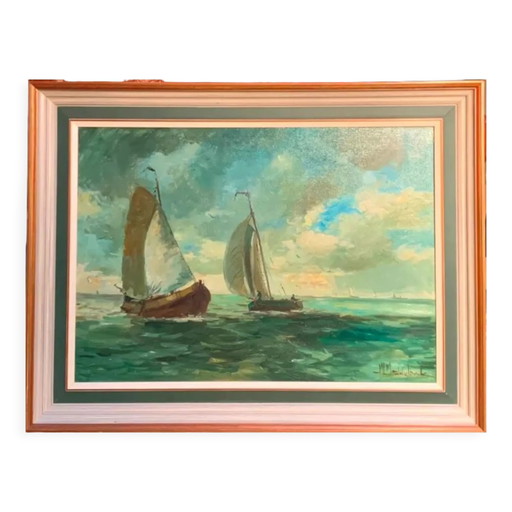 Painting "North Sea". – schilderijen tekeningen, Canvas