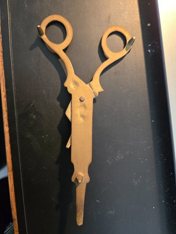 Image 1 of Tijeras antiguas de latón para apagar velas, 16 cm