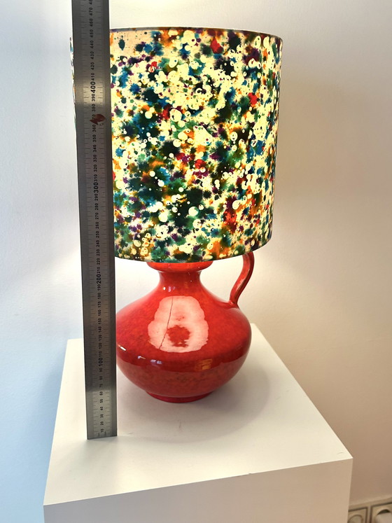 Image 1 of Upcycled table lamp made from a vintage vase - West German Pottery