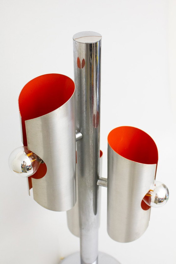 Image 1 of Vintage 1970s Space-Age Table Lamp Polam 'Wokkel'