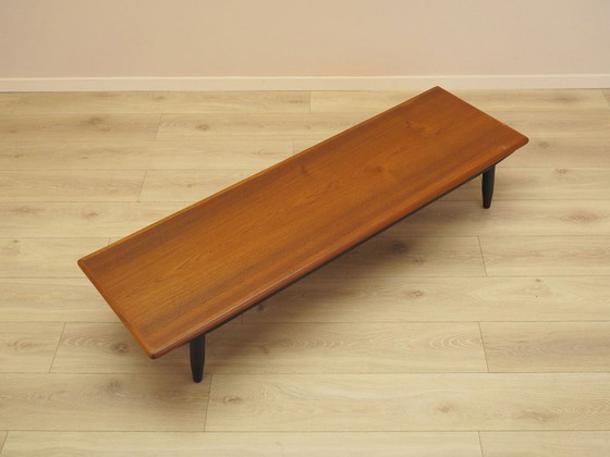 Image 1 of Meuble bas en teck, design danois, années 1970, fabriqué au Danemark