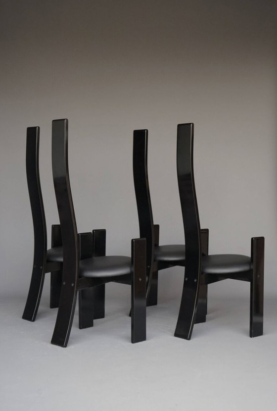 Image 1 of 4x Golem Esstischstühle von Vico Magistretti