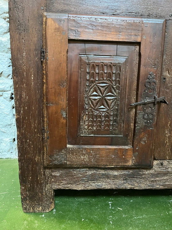 Buffet mit 4 Türen, 18. Jahrhundert, Highboards, Holz, Braun (Foto 6 von 15)