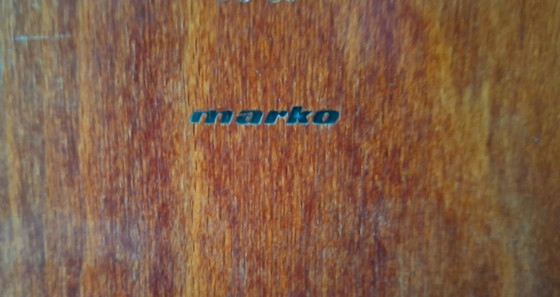Ensemble de 3 chaises vintage Marko Compass avec structure gris ciment – Chaises de salle à manger, Metal (photo 5 of 5)