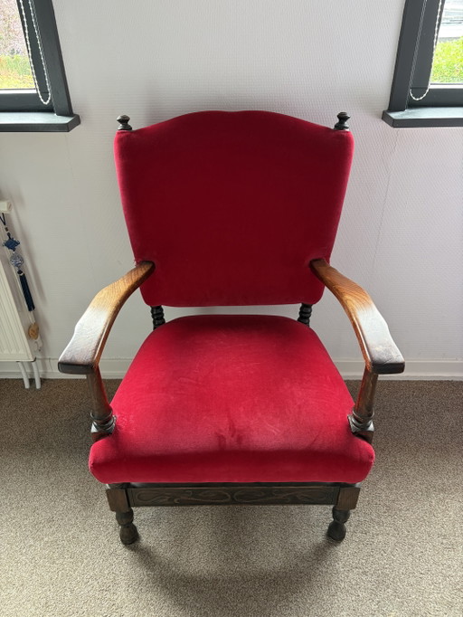 Antiker Holzsessel – fauteuils, Wood