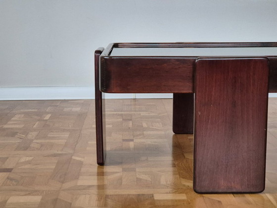 Image 1 of Vintage Italiaanse bijzettafels van Gianfranco Frattini voor Cassina, set van 3.