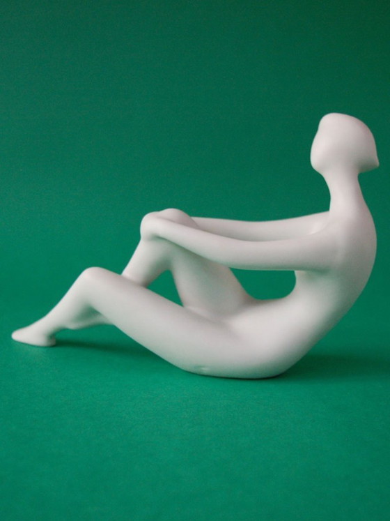 Image 1 of Vintage Royal Dux figurine of a seated woman, 1960s