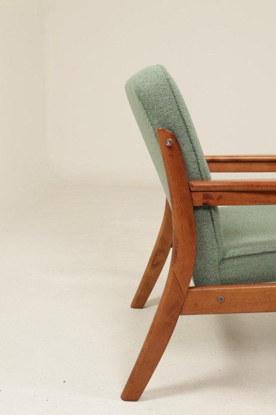 Image 1 of Paire de fauteuils vintage menthe vert 1970