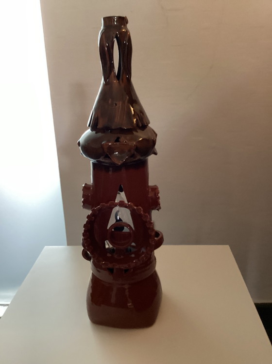 Vintage Ceramic Tower Lamp from the 1970s. – Table lamps (photo 5 of 5)