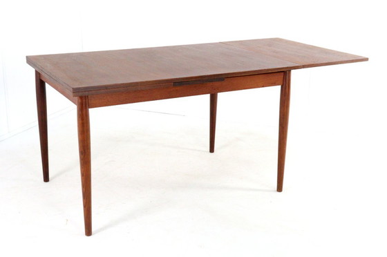 Image 1 of Lübke extendable rectangular dining table vintage