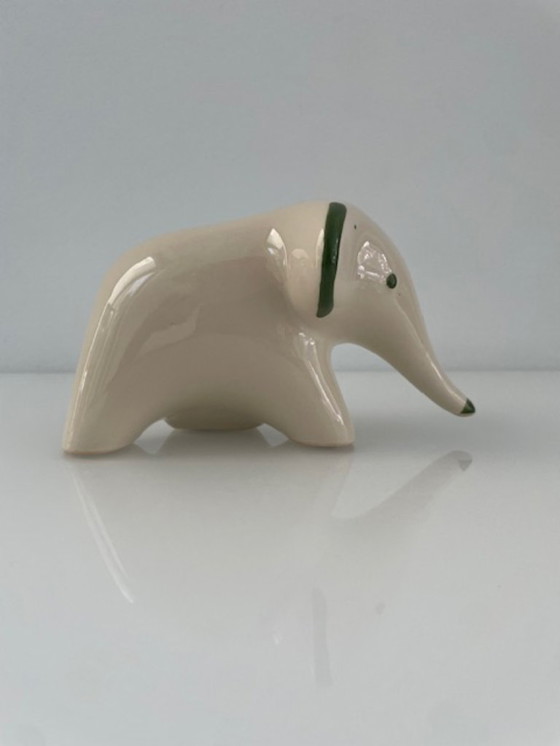 Image 1 of Retro ELKI ceramic elephant figurine